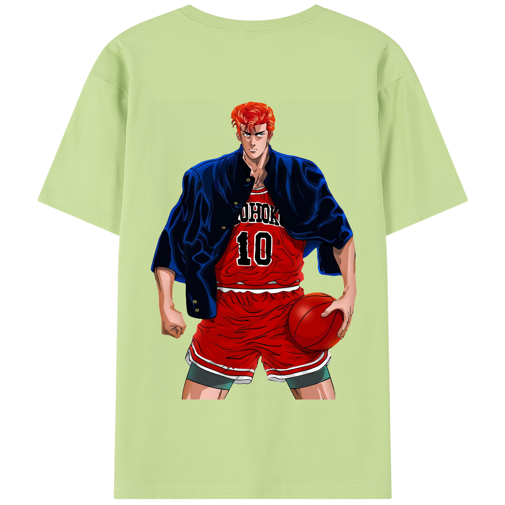 SLAM DUNK／スラムダンク 綿100％半袖Tシャツ（背面プリント）